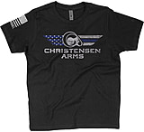 Image of Christensen Arms Thin Blue Line Through Logo CVC Prem Fitted Crew