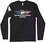 Image of Christensen Arms Red White Blue Flag Patriotic Long Sleeve - Men's