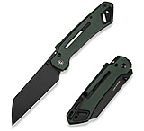 Image of CIVIVI Buster Fg Thumb Stud &amp; Superlock Knife Green Canvas Micarta Handle 4.2inch Black Stonewashed Nitro-v Blade