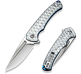 Image of CIVIVI Voidflare Flipper Knife Greyish White Resin Handle With Scale Pattern 2.92inch Satin Finished 14c28n Blade