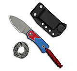 Image of CIVIVI Baby Banter Fixed Blade Knife Red/White/Blue G-10 2.4 Gray SW 9C4AC798