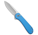 Image of CIVIVI Elementum II Button Lock Knife Diamond Patterned Blue Al 3 Satin B4839CB6