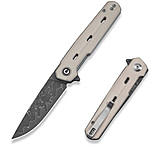 Image of CIVIVI Navo Flipper Knife Ivory G10 Handle 3.25inch Damascus Blade