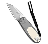 Image of CIVIVI Purr Double Detent Slip Joint Knife Gray &amp; Ivory G-10 1.8 Satin F01162DA