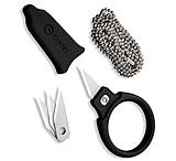 Image of CIVIVI Quick Snip Fixed Blade Knife Black ABS 0.68 Satin C22022A-1 FEBE58EB