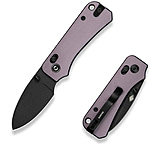 Image of CIVIVI Baby Banter 2 Thumb Stud &amp; Crossbar Lock Knife Purple Aluminum Handle 2.34inch Black Stonewashed Nitro-v Blade C23074-2