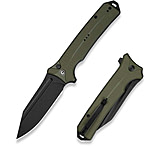 Image of CIVIVI Neurohaptic Flipper &amp; Button Lock Knife Od Green G10 Handle 3.74inch Black Stonewashed Nitro-v Blade C23080-3