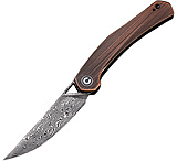 Image of CIVIVI Lazar Linerlock Copper 3.25 in Damascus Steel Folding Knife