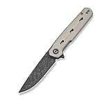 Image of CIVIVI Navo Flipper Knife Ivory G10 Handle 3.25inch Damascus Blade