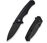 Image of CIVIVI Photonix Flipper &amp; Thumb Stud Knife Black Coarse G10 Handle 3.7inch Black Stonewashed 14c28n Blade C23081b-1