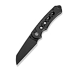 Image of CIVIVI Pragma Prime Thumb Stud &amp; Button Lock Knife Black Aluminum Handle 3.49inch Black Stonewashed 14c28n Blade