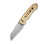 Image of CIVIVI Pragma Prime Thumb Stud &amp; Button Lock Knife Champagne Aluminum Handle 3.49inch Satin Finished 14c28n Blade
