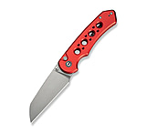 Image of CIVIVI Pragma Prime Thumb Stud &amp; Button Lock Knife Red Aluminum Handle 3.49inch Stonewashed 14c28n Blade