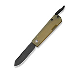 Image of CIVIVI Slippy Sendy Slip Joint Knife Milled Bead Blasted Yellow Ultem Handle 2.81inch Black Stonewashed Nitro-v Blade C24075a-1