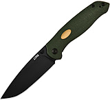 Image of CJRB Aes Linerlock Green Micarta