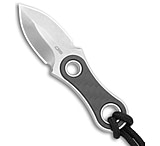 Image of CJRB Knap Fixed Blade Knife Black Carbon Fiber 1.2 Sand Polish FAFE23A4