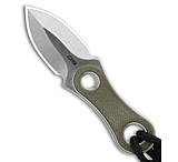 Image of CJRB Knap Fixed Blade Knife Green G-10 1.2 Sand Polish 9DEB28F4