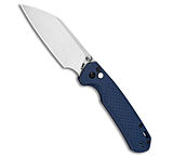 Image of CJRB Large Pyrite-Light Button Lock Knife Blue FRN 3.7 Stonewash*DISCOUNTED* 77911058