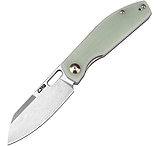 Image of CJRB Ekko Button Lock Jade 3.25 in Stainless Steel Folding Knife