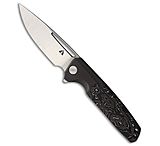 Image of CMB Made Knives Darma Liner Lock Knife Ti + Black/White CF 3.7 Satin A61A6C04