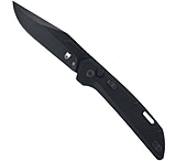 Image of CobraTec Knives CTNAJBLK Naja 3.50&quot; Folding Plain Black Powder Coated D2 Steel
