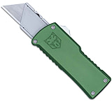 Image of CobraTec Knives CTOTFUTODG Utility OTF Plain Aluminum Blade, 3.38&quot; OD Green Alu