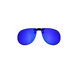 Image of Cocoons Clip-On Sunglasses, Aviator, Blue Mirror Lenses, 58, LF701M