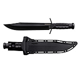Image of Cold Steel CSFXLTHRNK Leatherneck 10.50&quot; Fixed Bowie Plain Non-Reflective Black