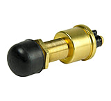 Image of Cole Hersee Heavy Duty Push Button Switch w/Rubber Cap SPST Off-On 2 Screw