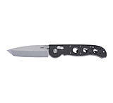 Image of CRKT Folding Knife, 3.11 Tanto Blade, D2 Blade Steel, 7.38 Overall Length, Stonewashed Finish, Silver, Black Grivory Handle, Crossbar Lock
