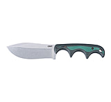 Image of CRKT Minimalist Nessmuk, Fixed Blade Knife, 2.9 Drop Point Blade, D2 Blade Steel, 6 Overall Length, Stone Wash Finish, Silver, Micarta Handle, Includes Sheath
