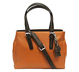 Image of Concealed Carrie Casual Block Satchel Warm Nutmeg