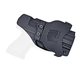 Rounded OWB KYDEX Paddle Holster, H&amp;K VP9SK, Left Hand, Black, HKH-VP9SK-BK-LH-OWBPDL
