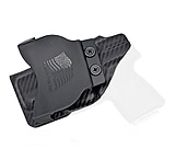Rounded OWB KYDEX Paddle Holster, Kahr PM9, Right Hand, Carbon Fiber Black, CEC000135