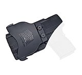Rounded OWB KYDEX Paddle Holster, Springfield XD-S 3.3in, Right Hand, Carbon Fiber, SFA-XDS33-CF-RH-OWBPDL