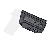 Rounded Tuckable IWB KYDEX Holster, Smith &amp; Wesson M&amp;P SHIELD 9mm EZ, Right Hand, Black, SWN-MPSHIELD9EZ-BK-RH-TUCK