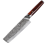 Image of Cool Hand Nakiri Cocobolo 7.00 in Damascus steel Kitchen Knife