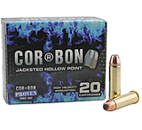 Cor Bon 357 Mag 140 Grain Jacketed Hollow Point Brass Cased Pistol Ammo, 20 Rounds, SD357140/20