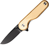 Image of Craighill Rook Framelock Brass 2.25 in Stainless Steel Folding Knife