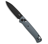 Image of CRKT Counterpart Crossbar Lock Knife Textured Gray GRN 3.31 Black Oxide 4759B9FA