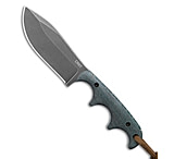 Image of CRKT Minimalist Nessmuk Fixed Blade Knife Stabilized Wood 2.9 Black SW 12C27 DC6EC989