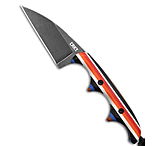 Image of CRKT Minimalist Wharncliffe Fixed Blade Knife Layered G-10 2 Black SW D2 D8CEE282