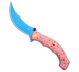 Image of CRKT Ritual Compact Dessert Warrior Assisted Opening Knife Pink G-10 3.3 Blue 0137E0C8