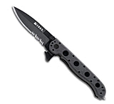 Image of CRKT M16-13 Glass Filled Nylon Law Enforcement - Spear Point, Triple-point Serrations, Black Glass Filled Nylon Handle, Lawks