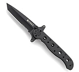 Image of CRKT M16 Stainless - Tanto, Combination Edge, Black Handle, Black Oxide Blade, Framelock