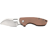 Image of Crkt Pilar Copper 2.38" Plain Edge Folding Blade Copper Hndl