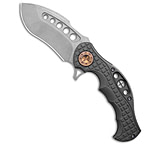 Image of Curtiss Knives Curtiss Custom Knives BMF Frame Lock Flipper Knife Dusk Oil Frag Ti 3.6 BB F7E788CC