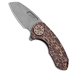 Image of Curtiss Knives Curtiss Custom Knives F3 Compact Frame Lock Knife Root Beer Ti WF 2.5 BB/SW 54007F2D