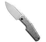 Image of Custom Knife Factory Elementak Frame Lock Knife Crystal White Titanium3.50 SW 5B750C49