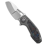 Image of Custom Knife Factory Peace Duke 2.0 Frame Lock Knife Ti/CF3 Stonewash ECDFD08C